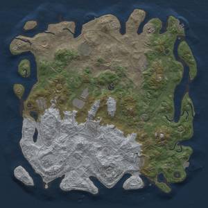 Thumbnail Rust Map: Procedural Map, Size: 4500, Seed: 2017408550, 19 Monuments