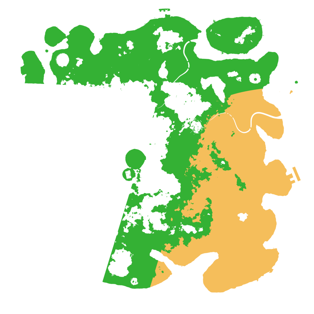 Biome Rust Map: Procedural Map, Size: 4300, Seed: 571838075