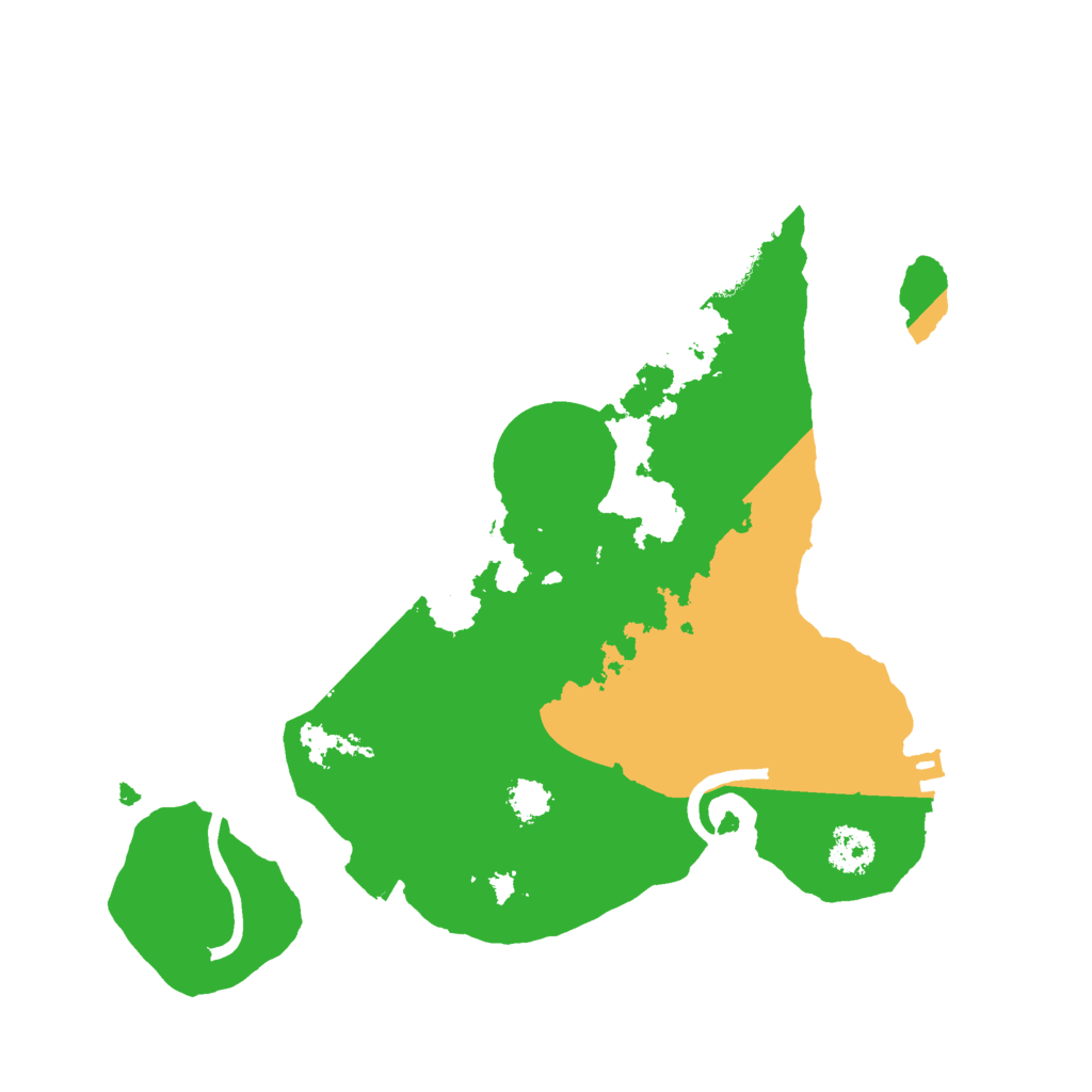 Biome Rust Map: Procedural Map, Size: 2400, Seed: 9562205
