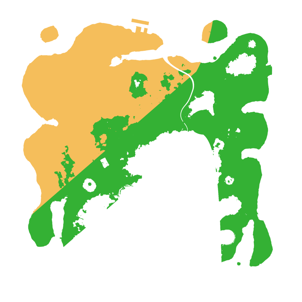 Biome Rust Map: Procedural Map, Size: 3500, Seed: 292019306