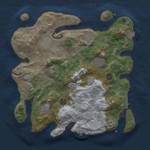 Thumbnail Rust Map: Procedural Map, Size: 3500, Seed: 292019306, 18 Monuments