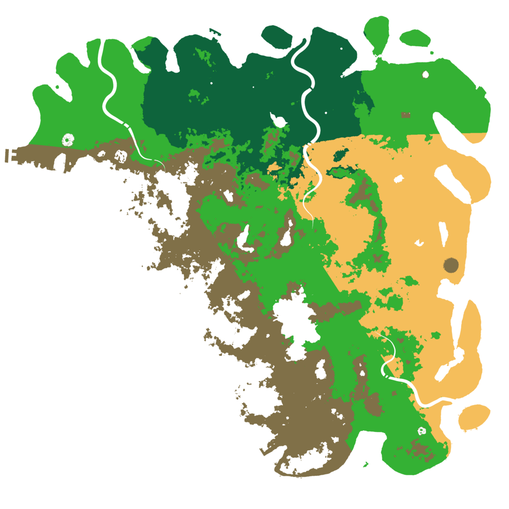 Biome Rust Map: Procedural Map, Size: 6000, Seed: 580840039