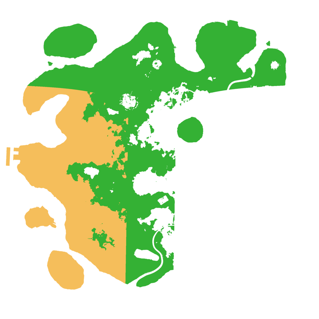 Biome Rust Map: Procedural Map, Size: 3500, Seed: 719142314