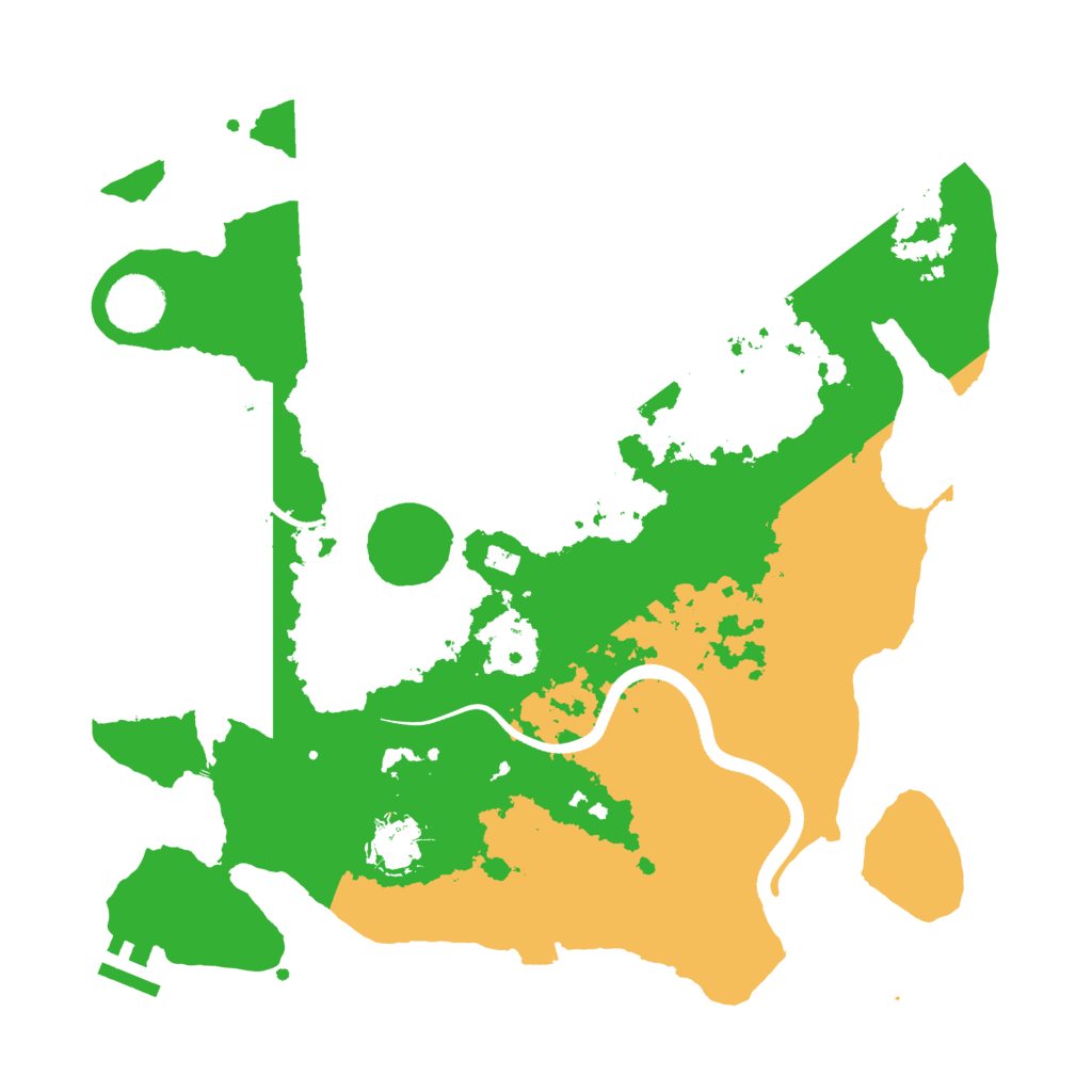 Biome Rust Map: Procedural Map, Size: 3500, Seed: 983997847