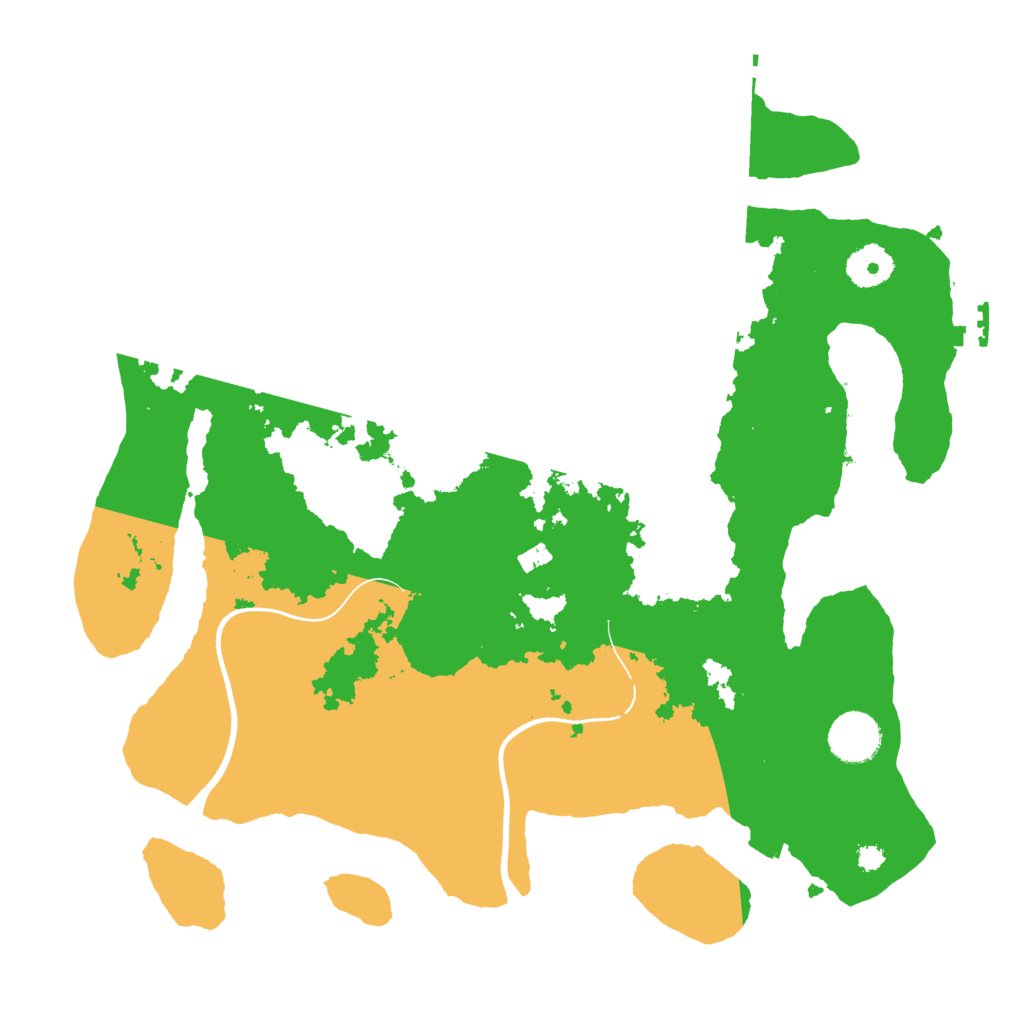 Biome Rust Map: Procedural Map, Size: 3500, Seed: 447262844