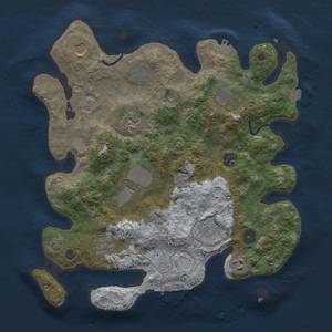 Thumbnail Rust Map: Procedural Map, Size: 3600, Seed: 20424686, 18 Monuments