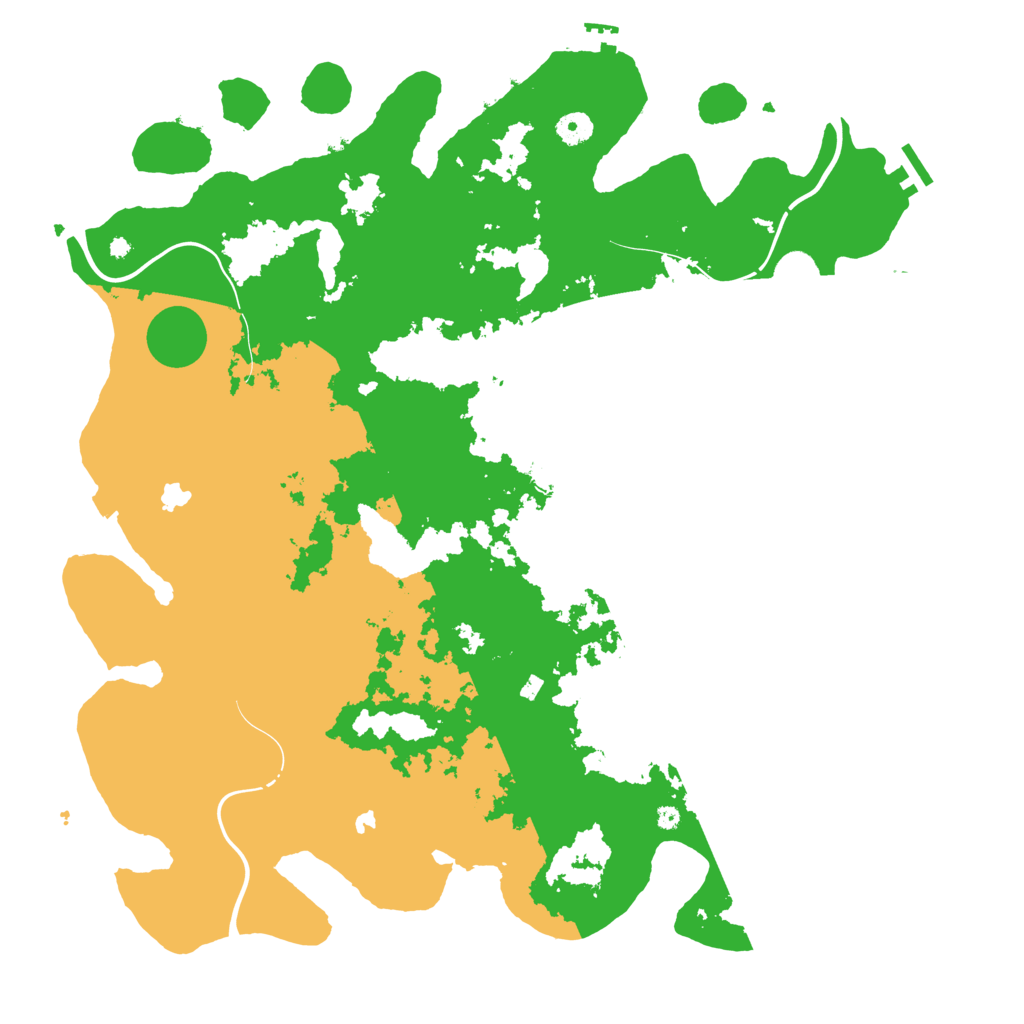 Biome Rust Map: Procedural Map, Size: 4500, Seed: 234567
