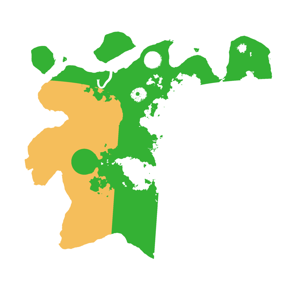 Biome Rust Map: Procedural Map, Size: 3000, Seed: 25653