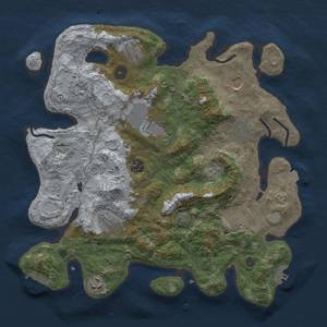 Thumbnail Rust Map: Procedural Map, Size: 3600, Seed: 12530695, 18 Monuments