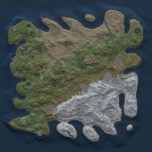 Thumbnail Rust Map: Procedural Map, Size: 4000, Seed: 26958784, 19 Monuments