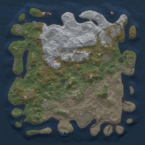 Thumbnail Rust Map: Procedural Map, Size: 4500, Seed: 1867771071, 19 Monuments