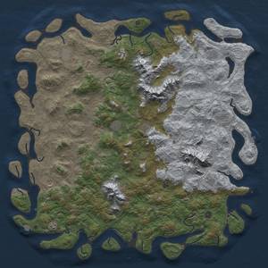 Thumbnail Rust Map: Procedural Map, Size: 6000, Seed: 231596183, 18 Monuments
