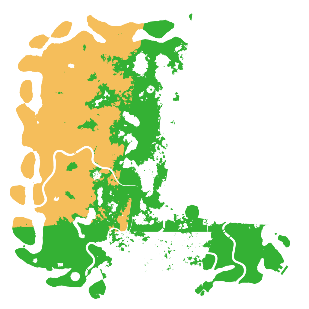 Biome Rust Map: Procedural Map, Size: 6000, Seed: 231596183