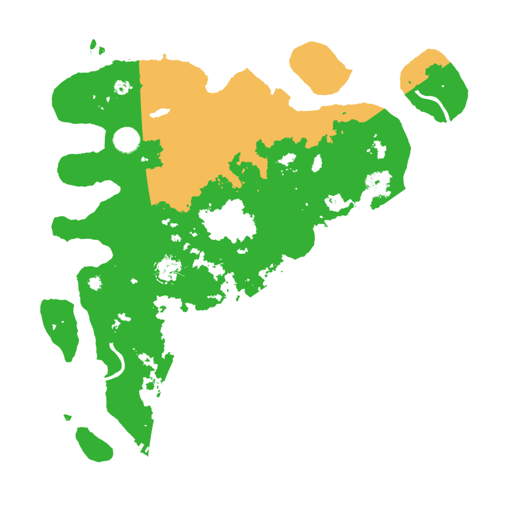 Biome Rust Map: Procedural Map, Size: 3500, Seed: 54181981