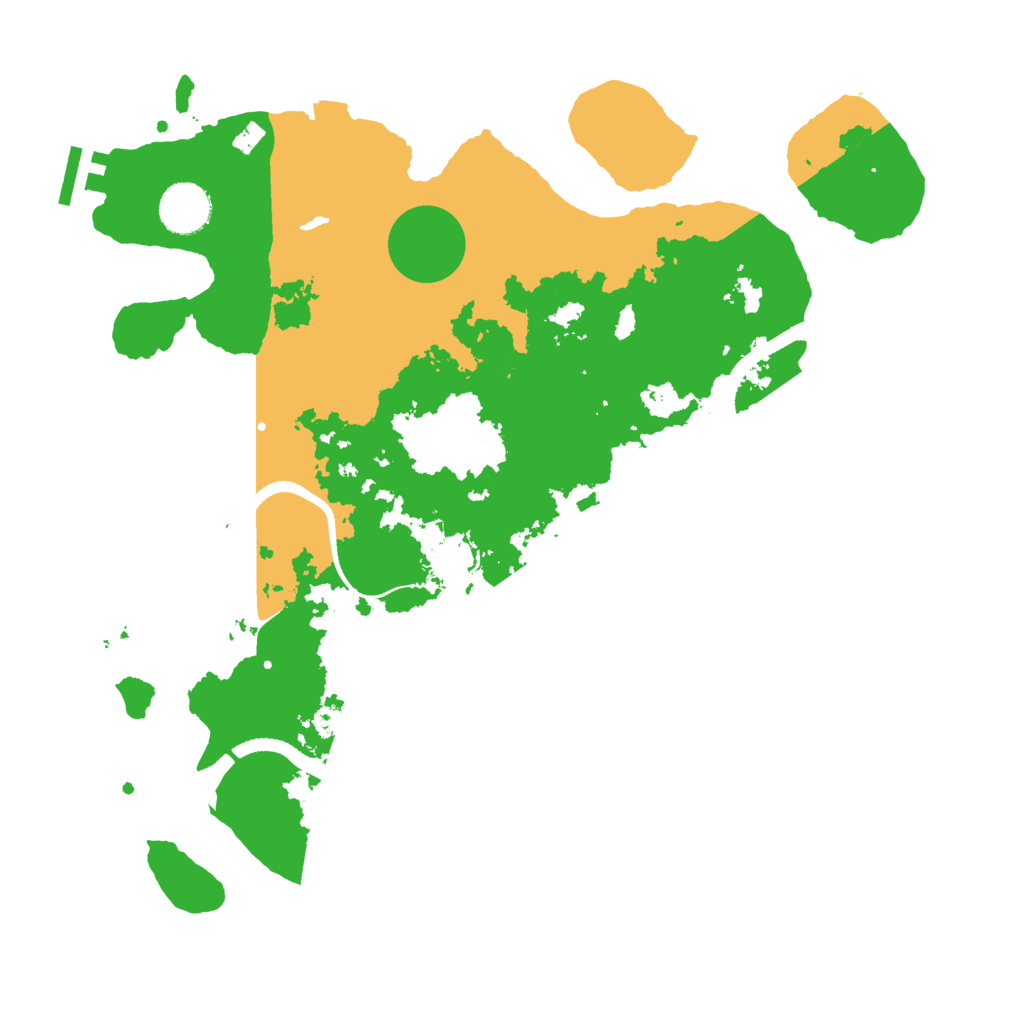Biome Rust Map: Procedural Map, Size: 3500, Seed: 54181981