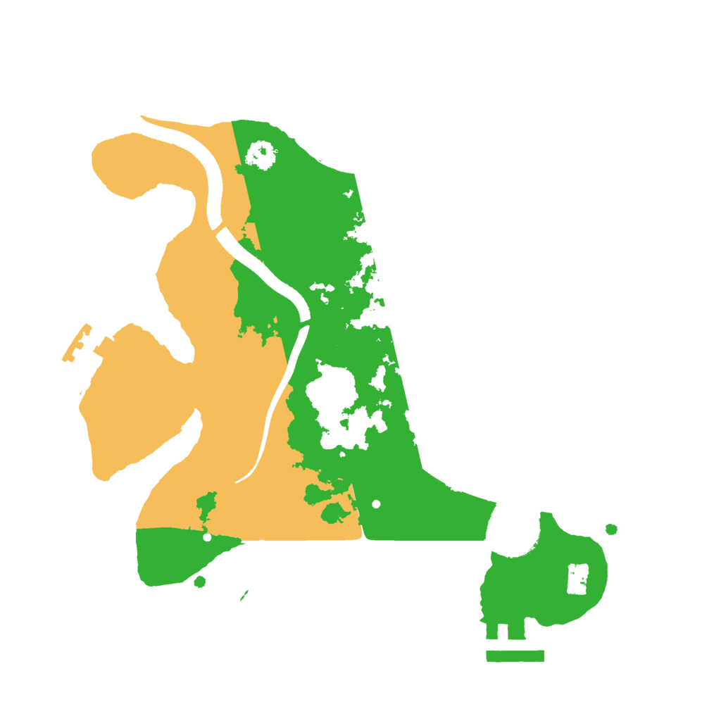 Biome Rust Map: Procedural Map, Size: 2500, Seed: 1954782356