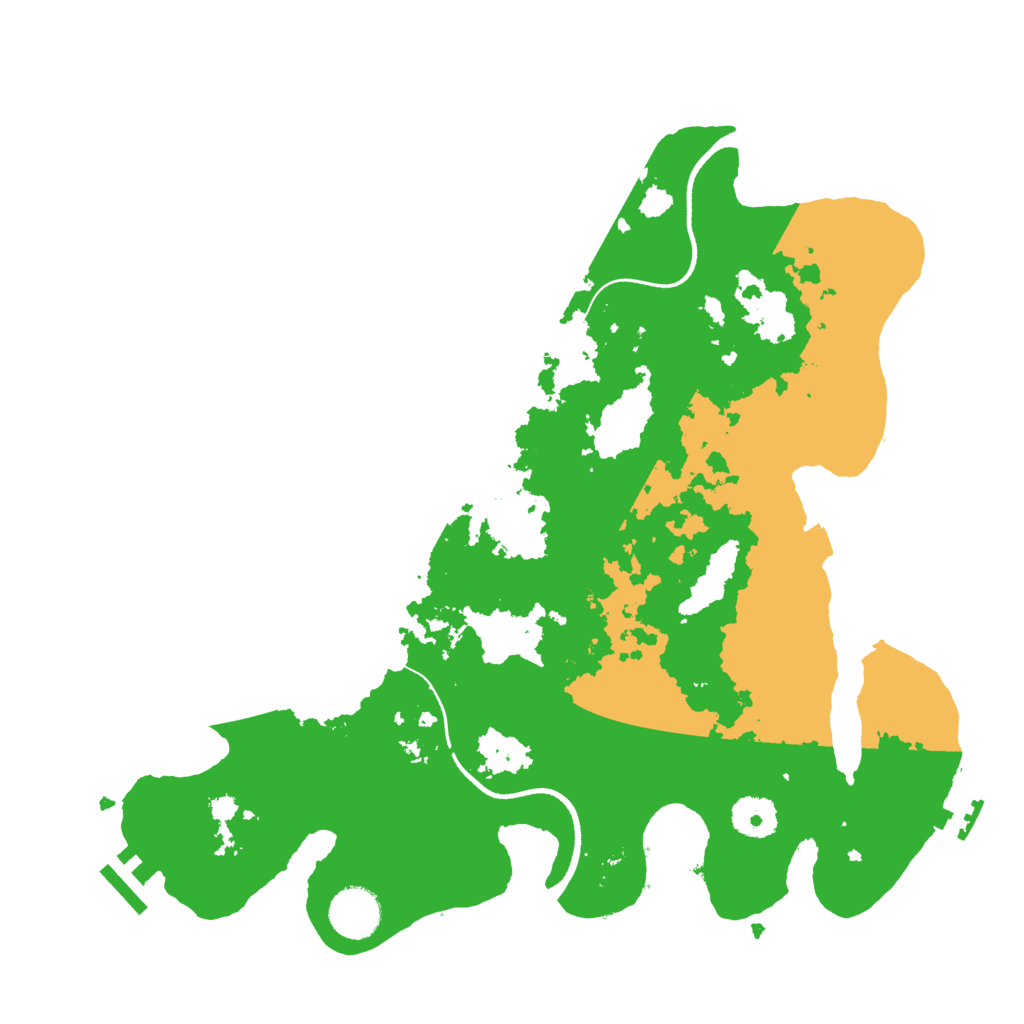Biome Rust Map: Procedural Map, Size: 3500, Seed: 616786565