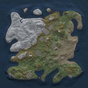 Thumbnail Rust Map: Procedural Map, Size: 3500, Seed: 772999636, 16 Monuments