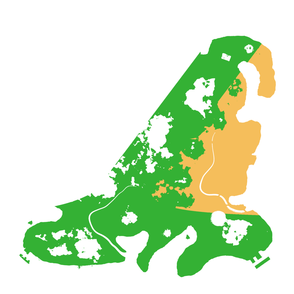 Biome Rust Map: Procedural Map, Size: 3500, Seed: 772999636