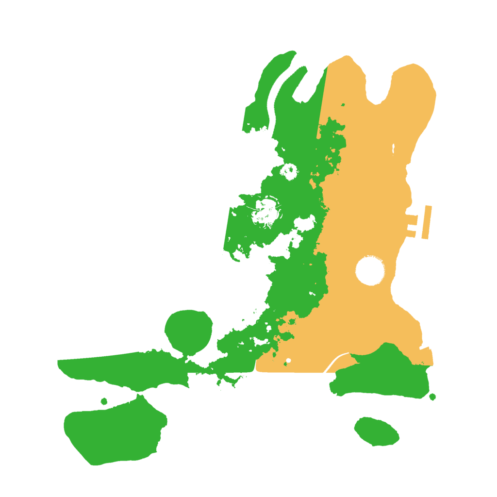 Biome Rust Map: Procedural Map, Size: 3000, Seed: 63867