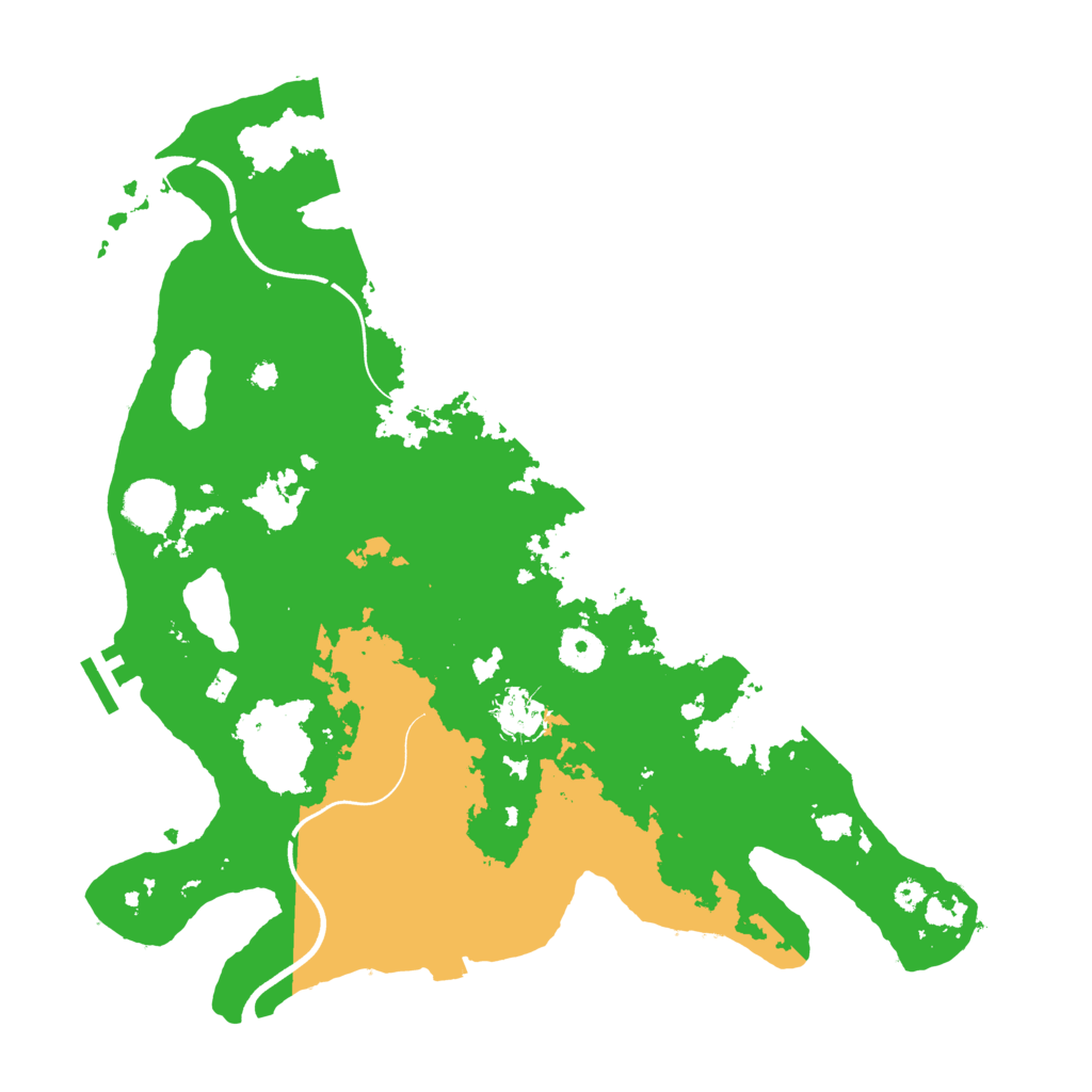 Biome Rust Map: Procedural Map, Size: 3700, Seed: 575508758