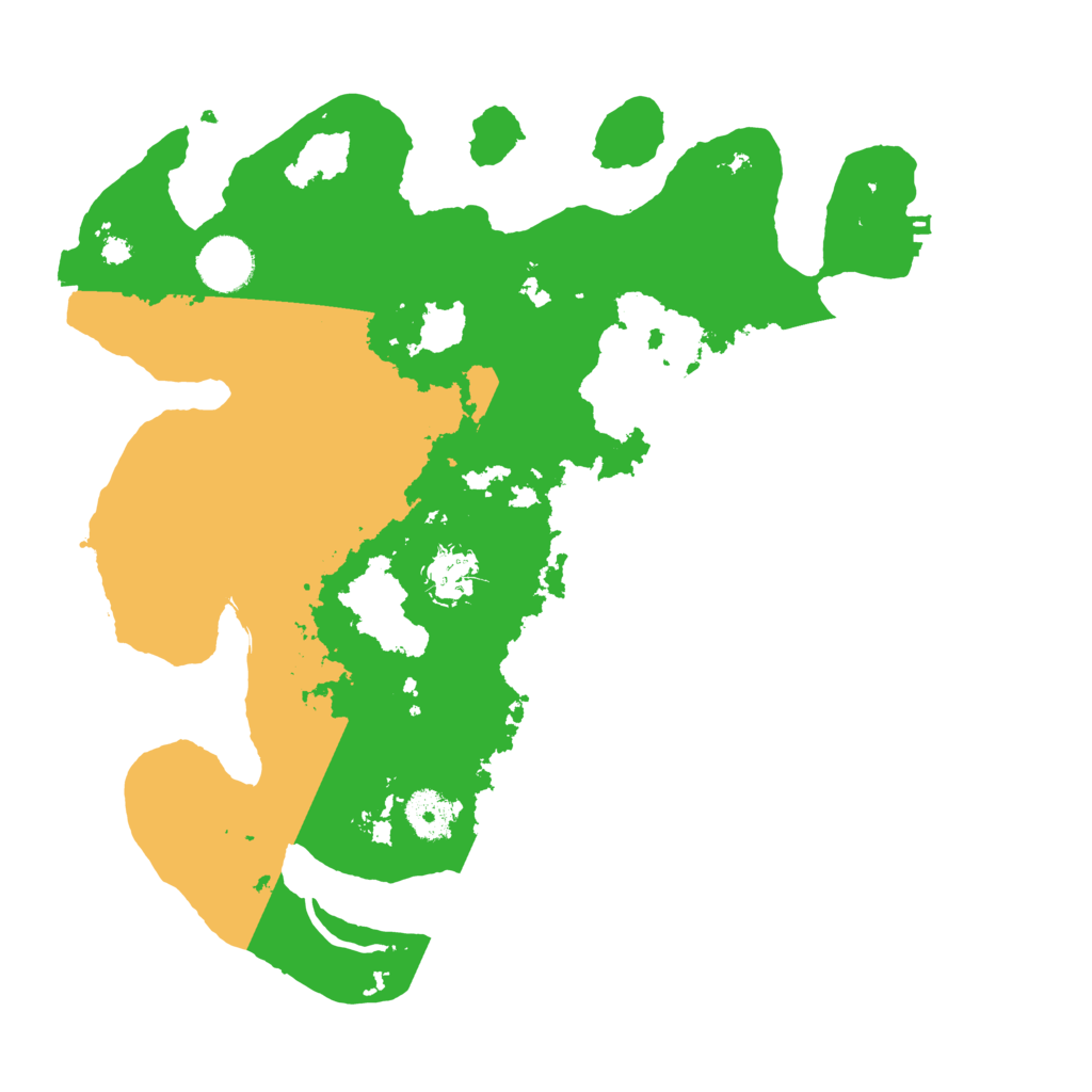 Biome Rust Map: Procedural Map, Size: 3500, Seed: 201558945