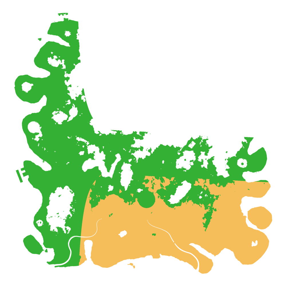 Biome Rust Map: Procedural Map, Size: 4500, Seed: 848348530