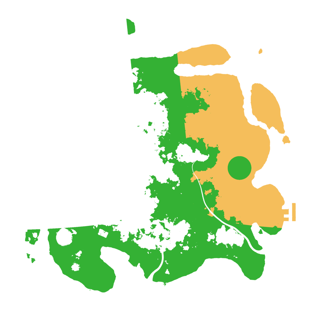 Biome Rust Map: Procedural Map, Size: 3500, Seed: 56916012