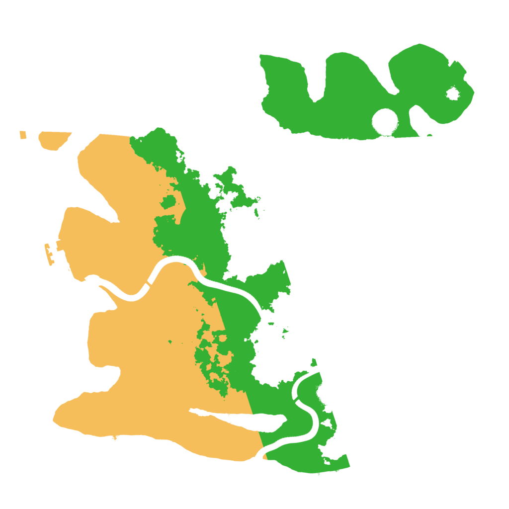 Biome Rust Map: Procedural Map, Size: 3500, Seed: 1803501712