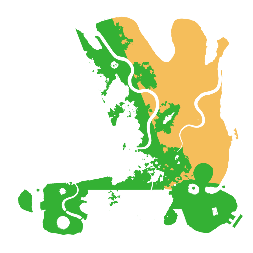 Biome Rust Map: Procedural Map, Size: 3500, Seed: 2128589797