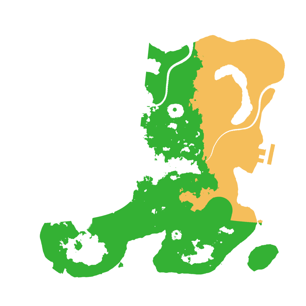 Biome Rust Map: Procedural Map, Size: 3000, Seed: 1069664883