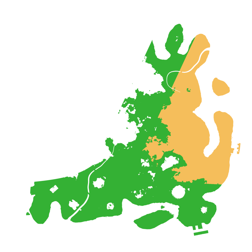 Biome Rust Map: Procedural Map, Size: 3500, Seed: 1729750118