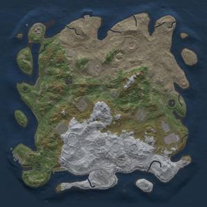 Thumbnail Rust Map: Procedural Map, Size: 4250, Seed: 747068913, 19 Monuments