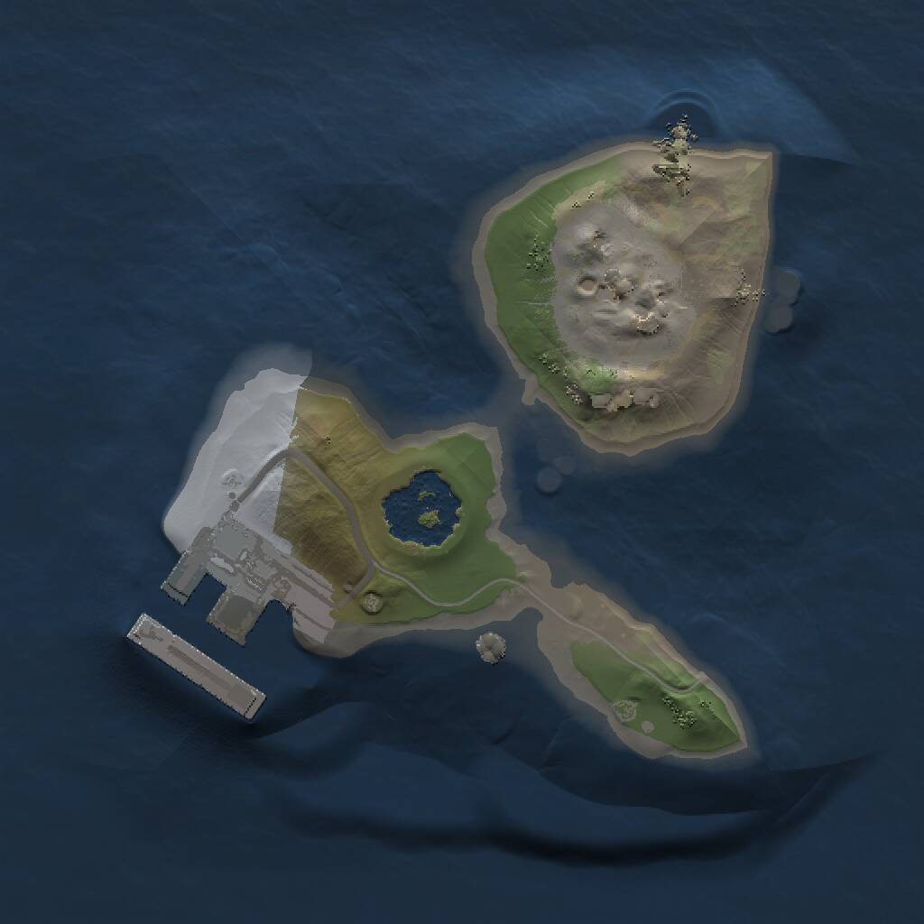 Rust Map: Procedural Map, Size: 1250, Seed: 425984403, 2 Monuments