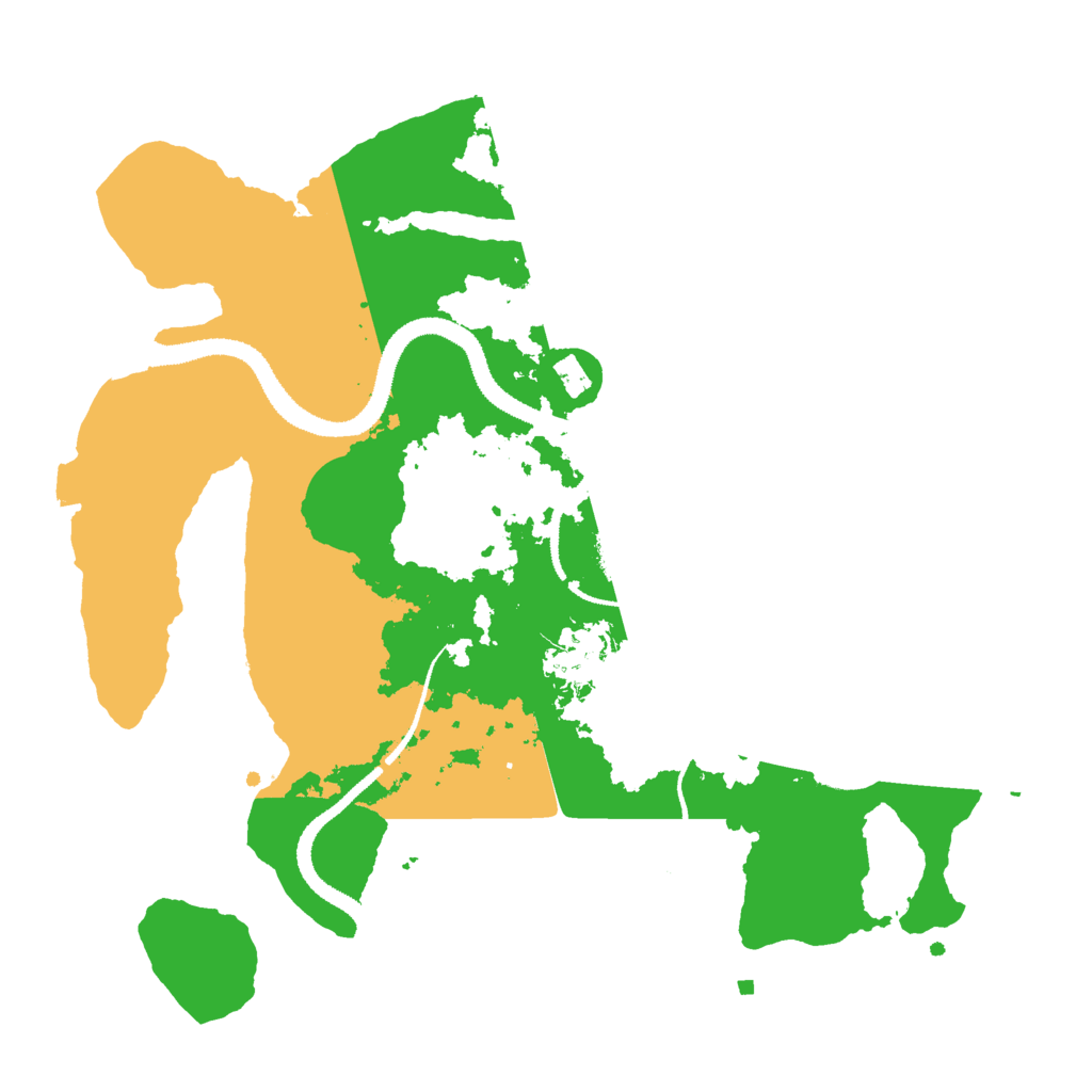 Biome Rust Map: Procedural Map, Size: 3000, Seed: 98487
