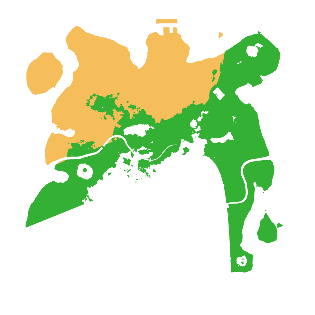 Biome Rust Map: Procedural Map, Size: 3000, Seed: 1071402663