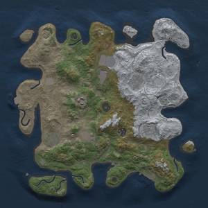 Thumbnail Rust Map: Procedural Map, Size: 3500, Seed: 1470024429, 15 Monuments