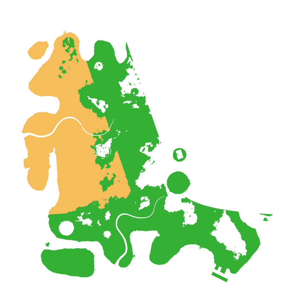 Biome Rust Map: Procedural Map, Size: 3500, Seed: 1470024429