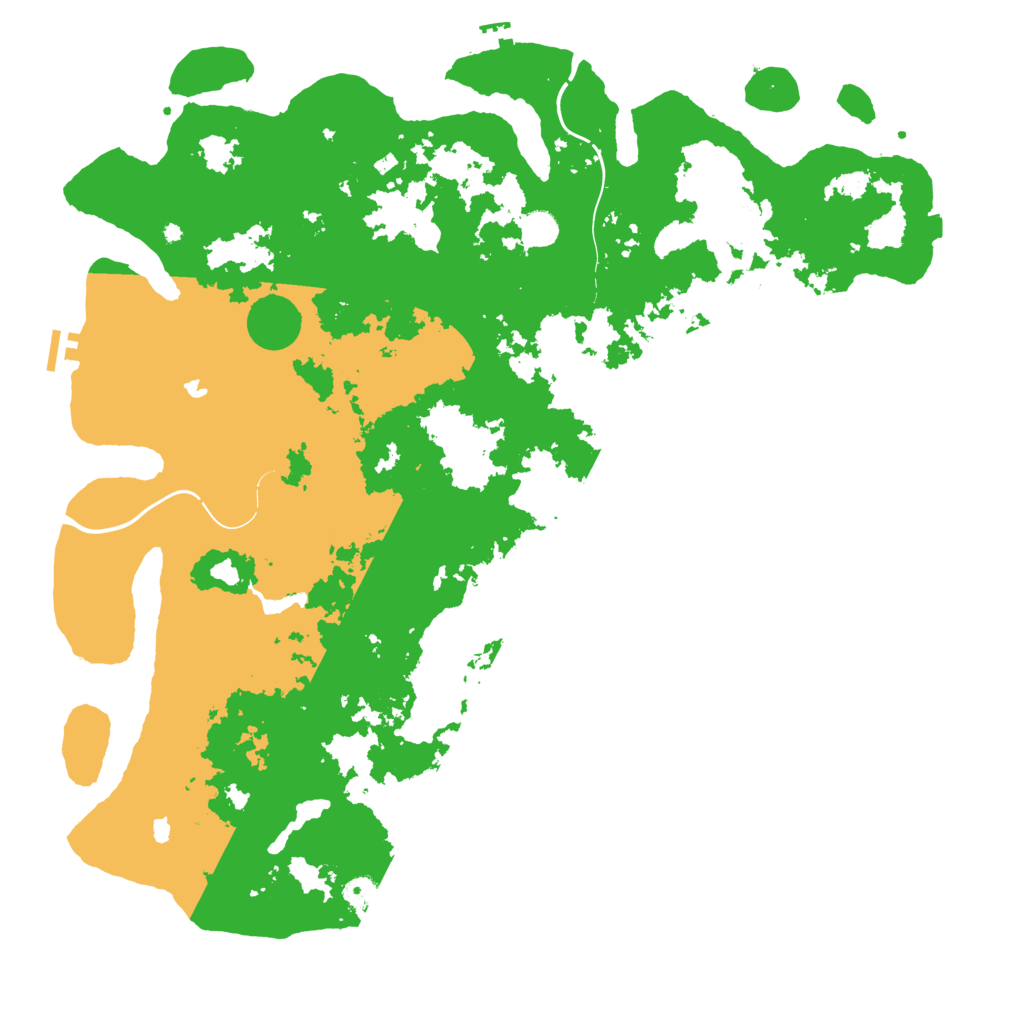Biome Rust Map: Procedural Map, Size: 5000, Seed: 1758410087