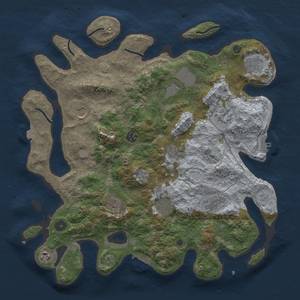 Thumbnail Rust Map: Procedural Map, Size: 4000, Seed: 36891634, 19 Monuments