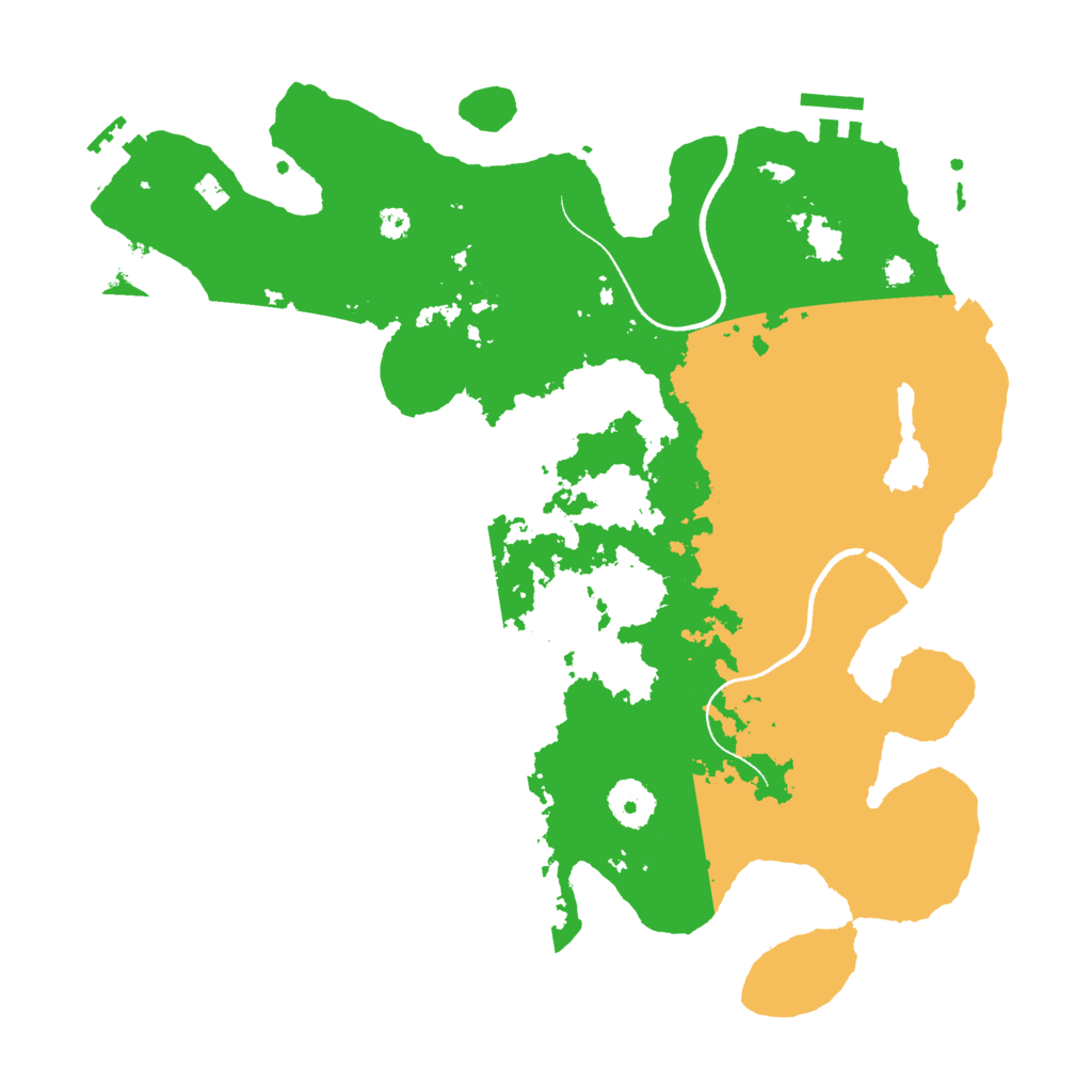 Biome Rust Map: Procedural Map, Size: 3500, Seed: 46525