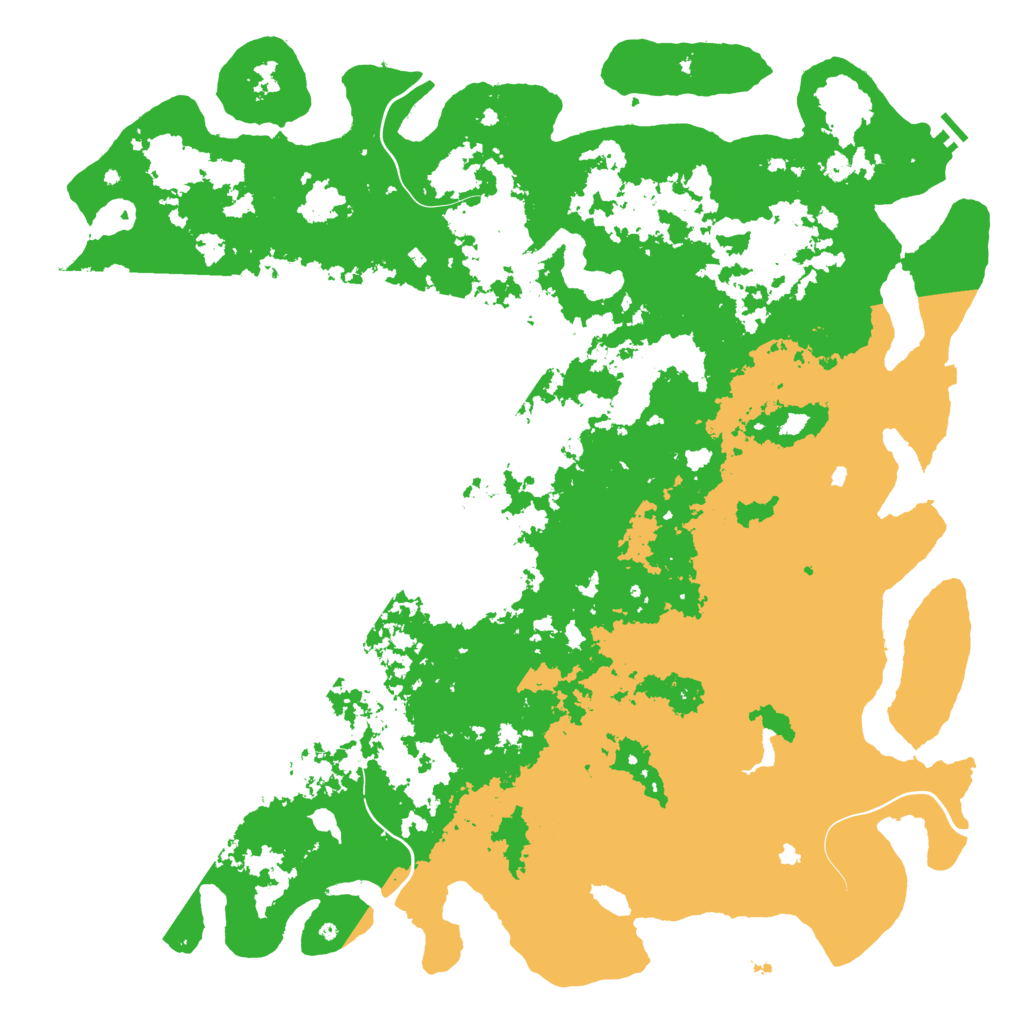 Biome Rust Map: Procedural Map, Size: 6000, Seed: 1960