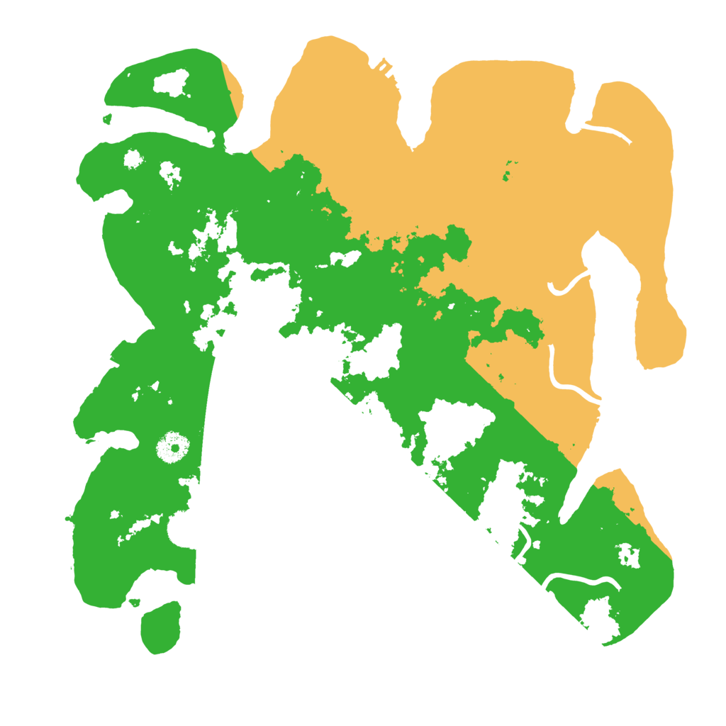 Biome Rust Map: Procedural Map, Size: 3500, Seed: 119120687