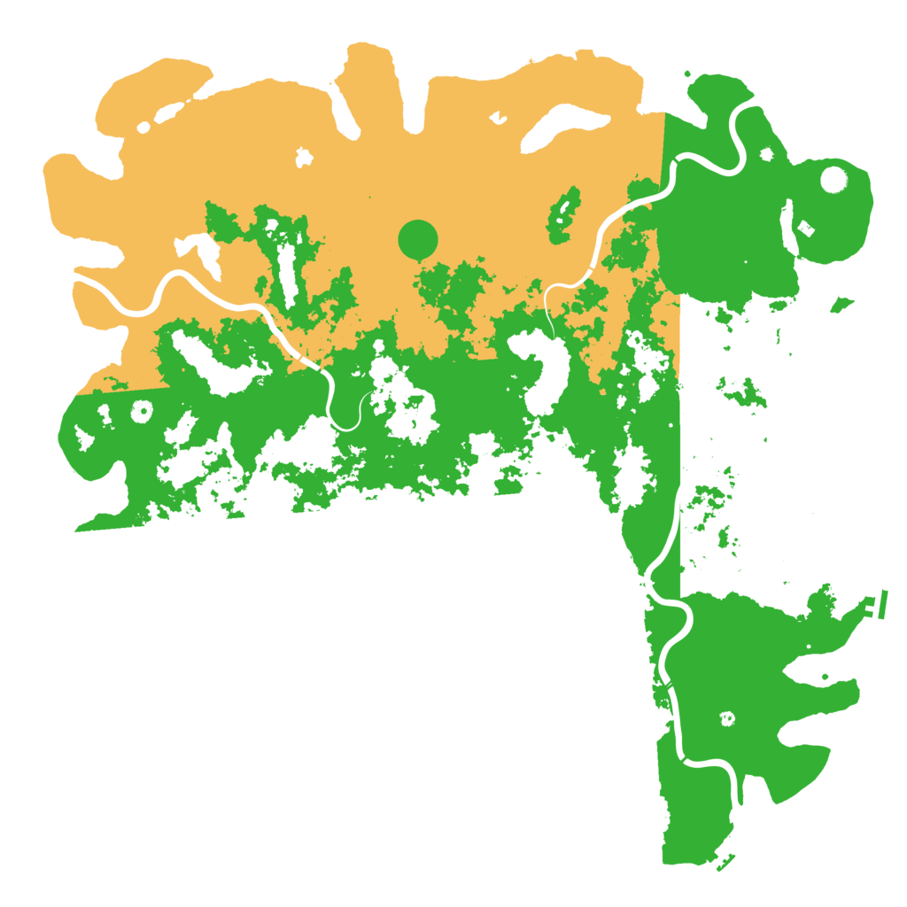 Biome Rust Map: Procedural Map, Size: 6000, Seed: 652206216