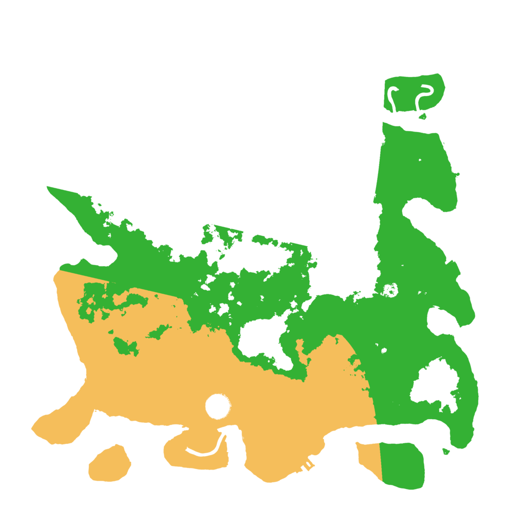 Biome Rust Map: Procedural Map, Size: 3700, Seed: 37178111