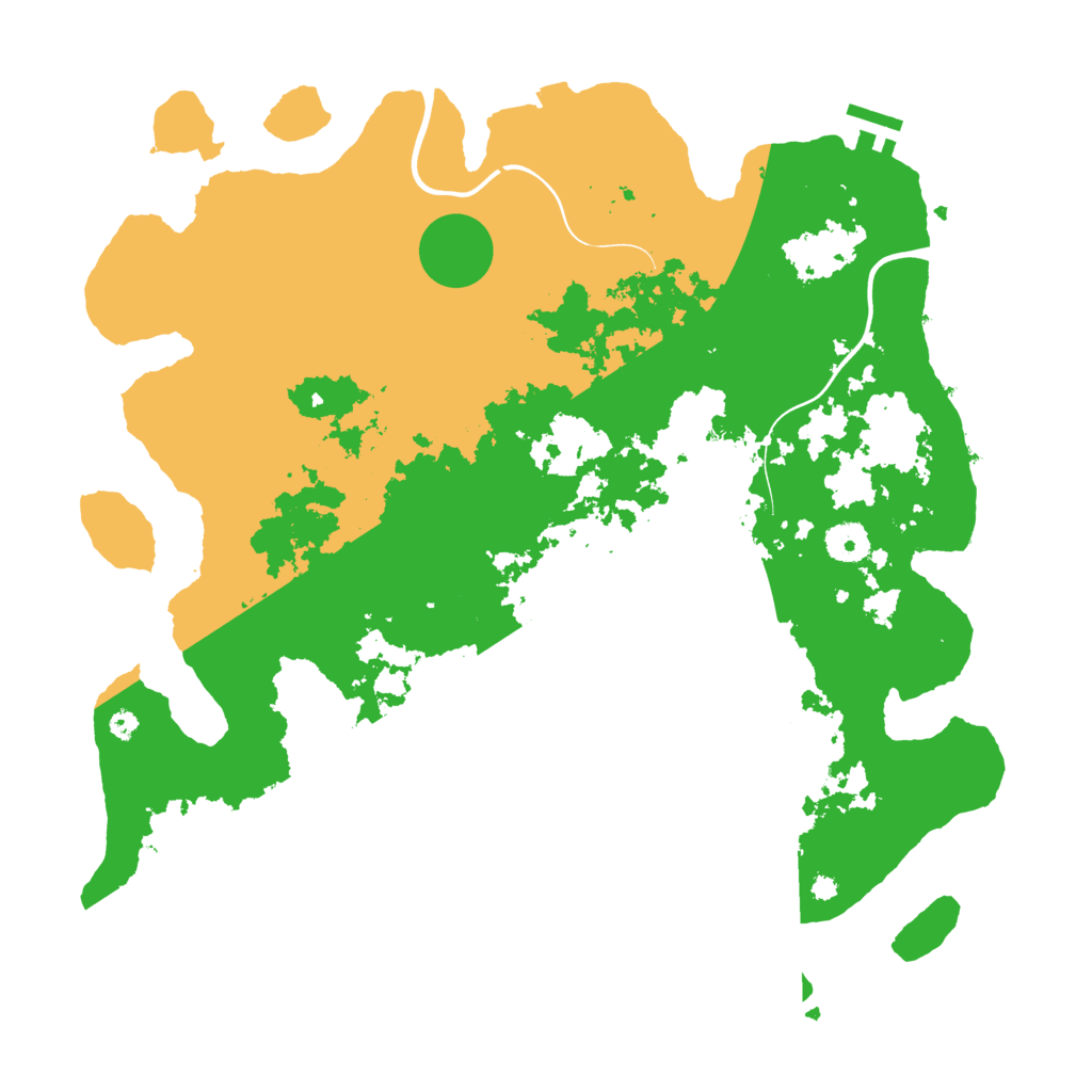 Biome Rust Map: Procedural Map, Size: 3900, Seed: 81096788