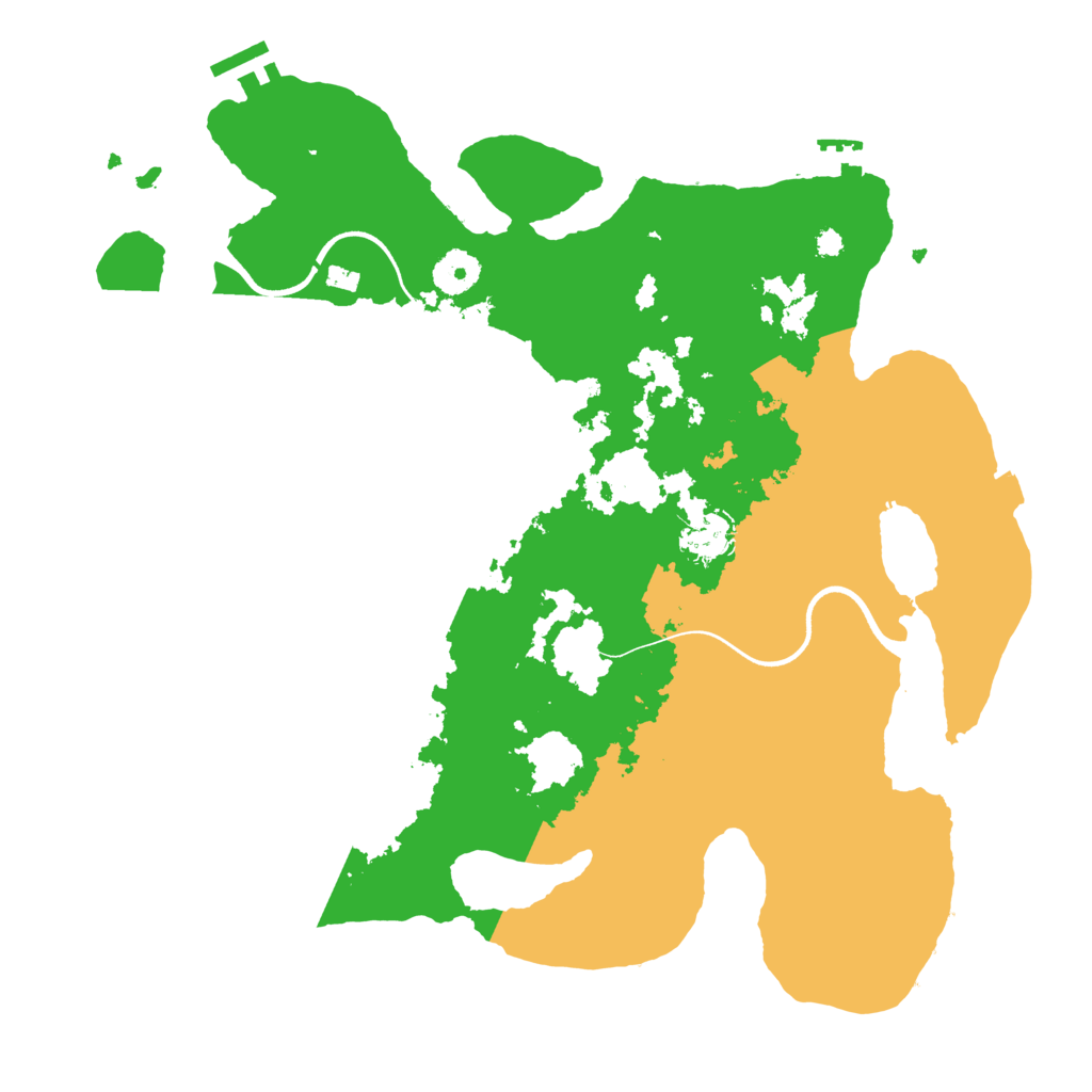 Biome Rust Map: Procedural Map, Size: 3650, Seed: 94793692