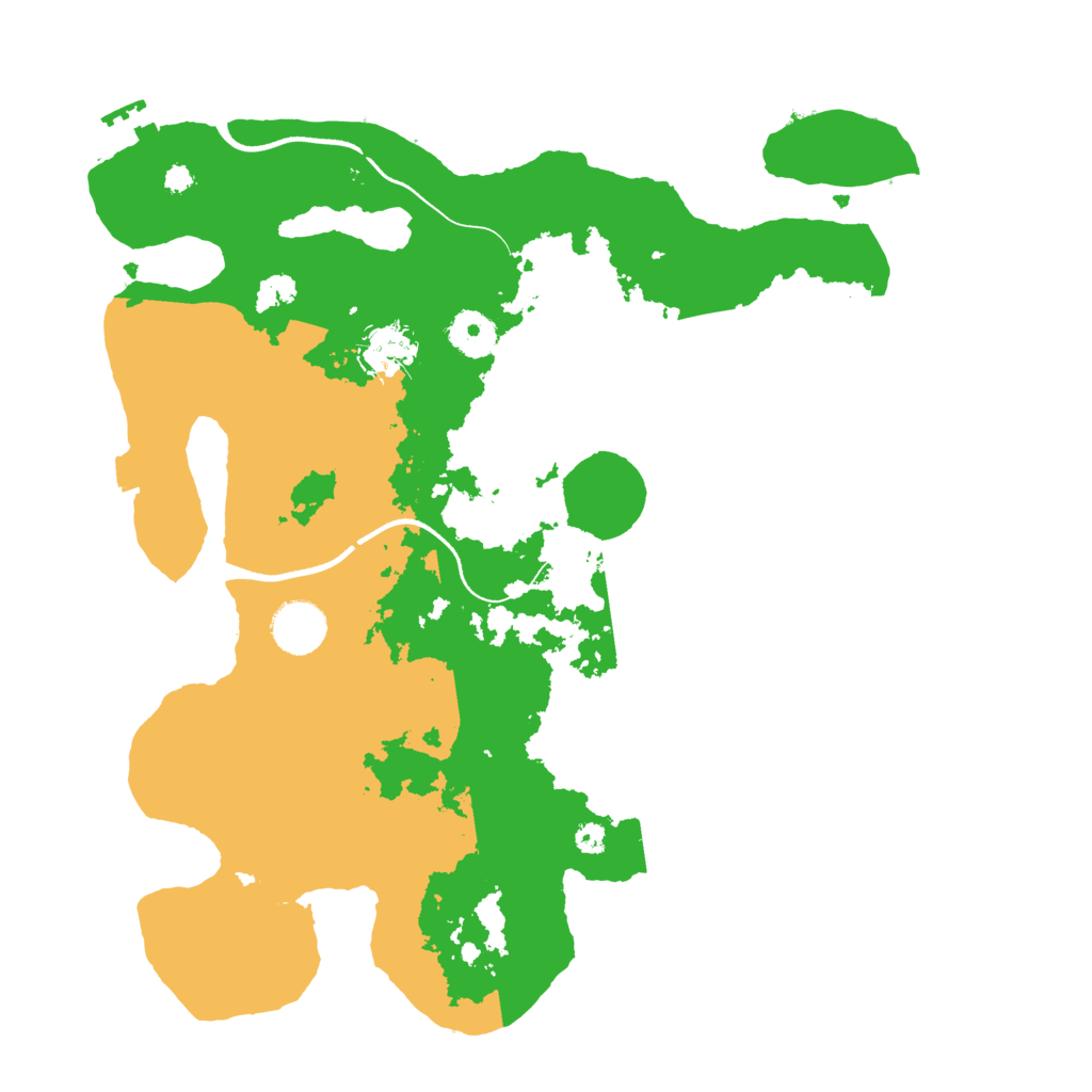 Biome Rust Map: Procedural Map, Size: 3550, Seed: 70092505