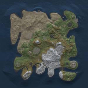 Thumbnail Rust Map: Procedural Map, Size: 3000, Seed: 189277775, 12 Monuments