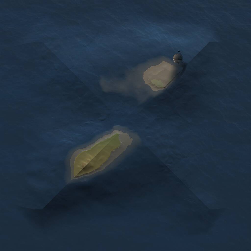 Rust Map: Procedural Map, Size: 1000, Seed: 37878505, 1 Monuments